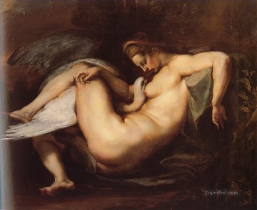  Leda Arte - Leda y el cisne pájaros barrocos de Peter Paul Rubens